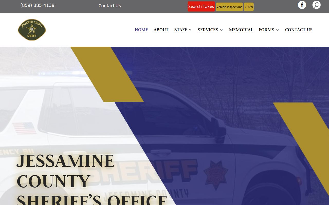 Jessamine County arrest history contact at the Sheriff's Office