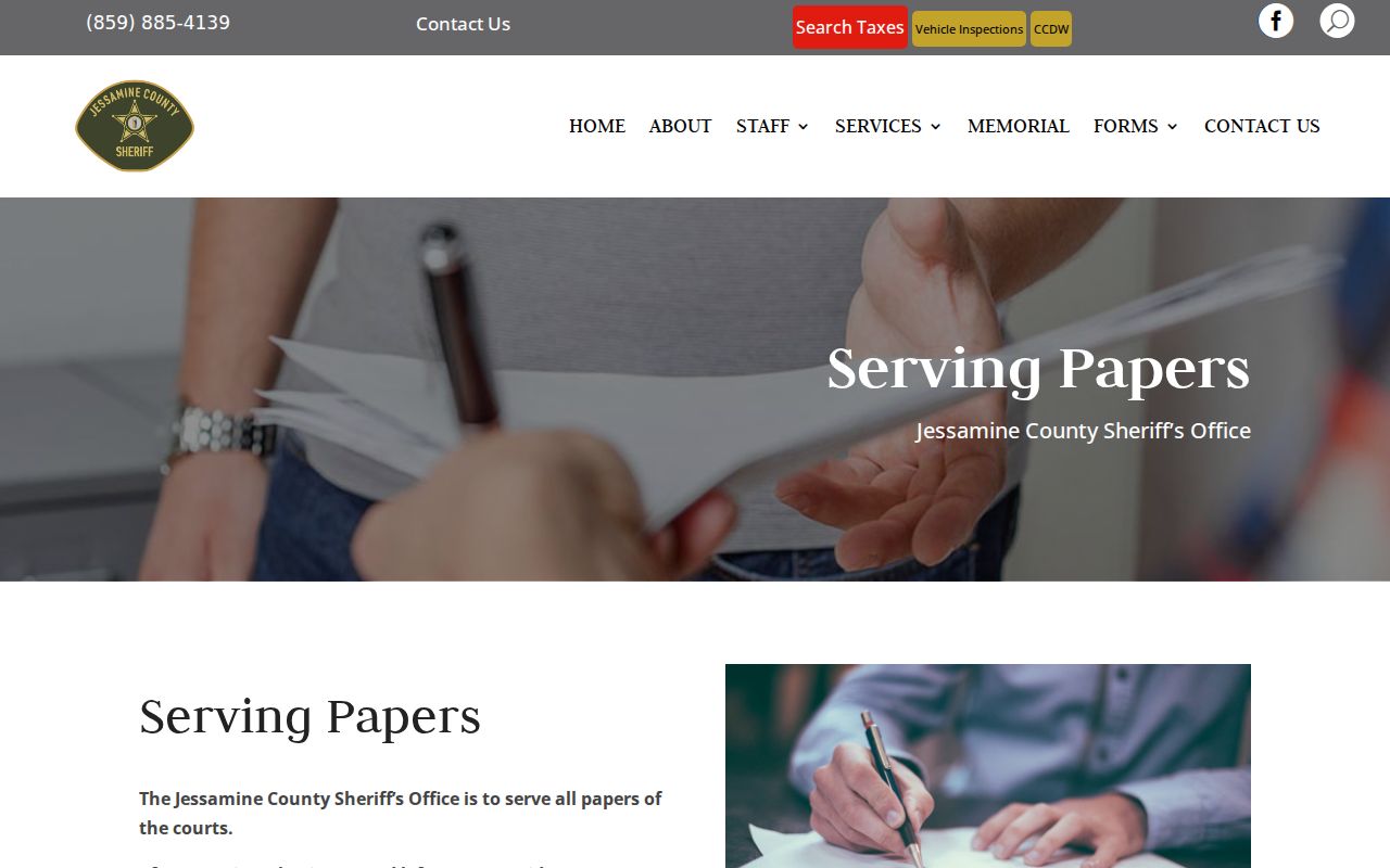 Keene criminal history routed through Jessamine County sheriff records